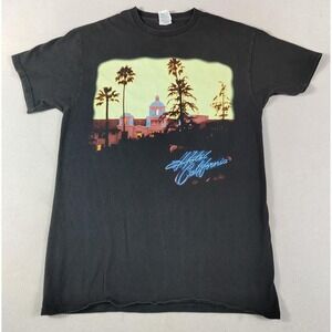 Vintage The Eagles Hotel California Shirt Mens Medium Black Delta Pro Weight